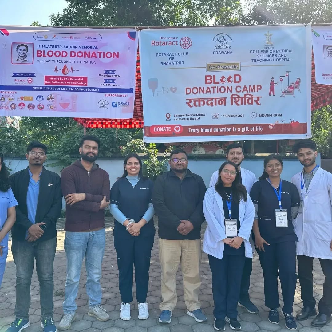 11th late Rtr. Sachin memorial nationwide blood donation campaign.